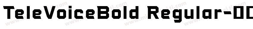 TeleVoiceBold Regular字体转换